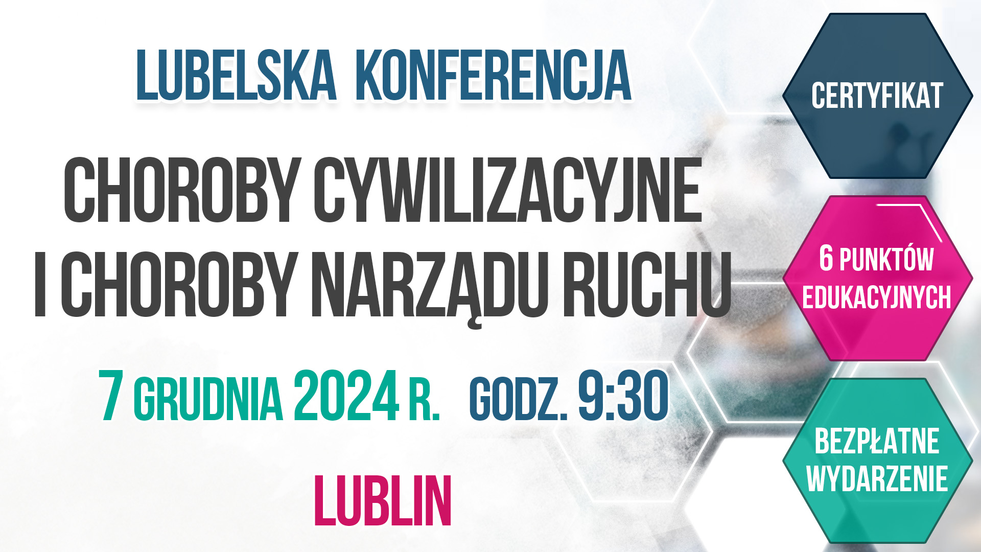 Bezpłatana konferencja Wojewódzka IAMP. Lublin dla POZ/Lekarzy rodzinnych